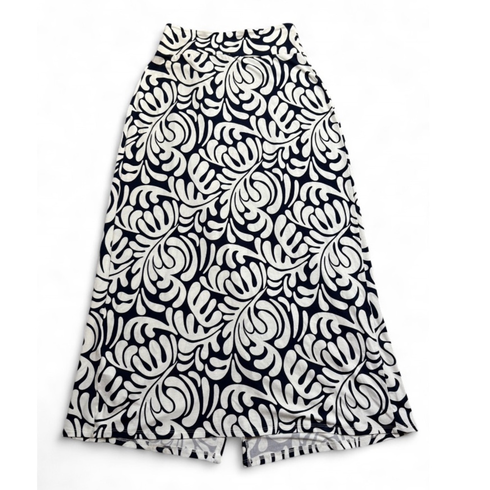 Boden Black and White Maxi Skirt